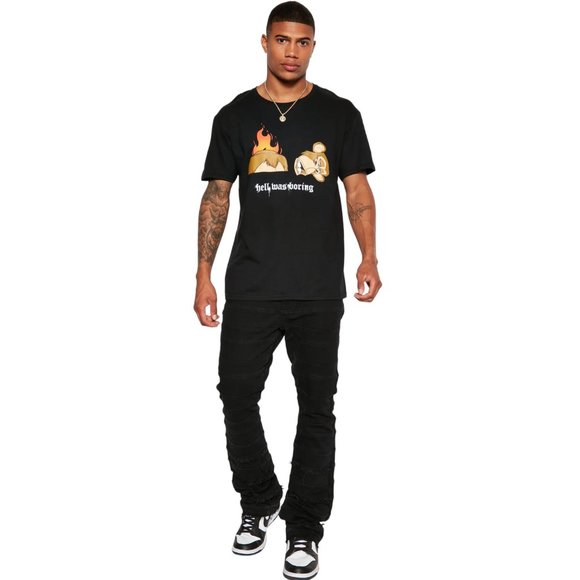 BAYC Bored Ape Decapitated Head Hell Was Boring Short Sleeve T-Shirt Tee - Picture 2 of 5